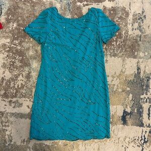 Sanctuary Blue Speakeasy Dress. Small